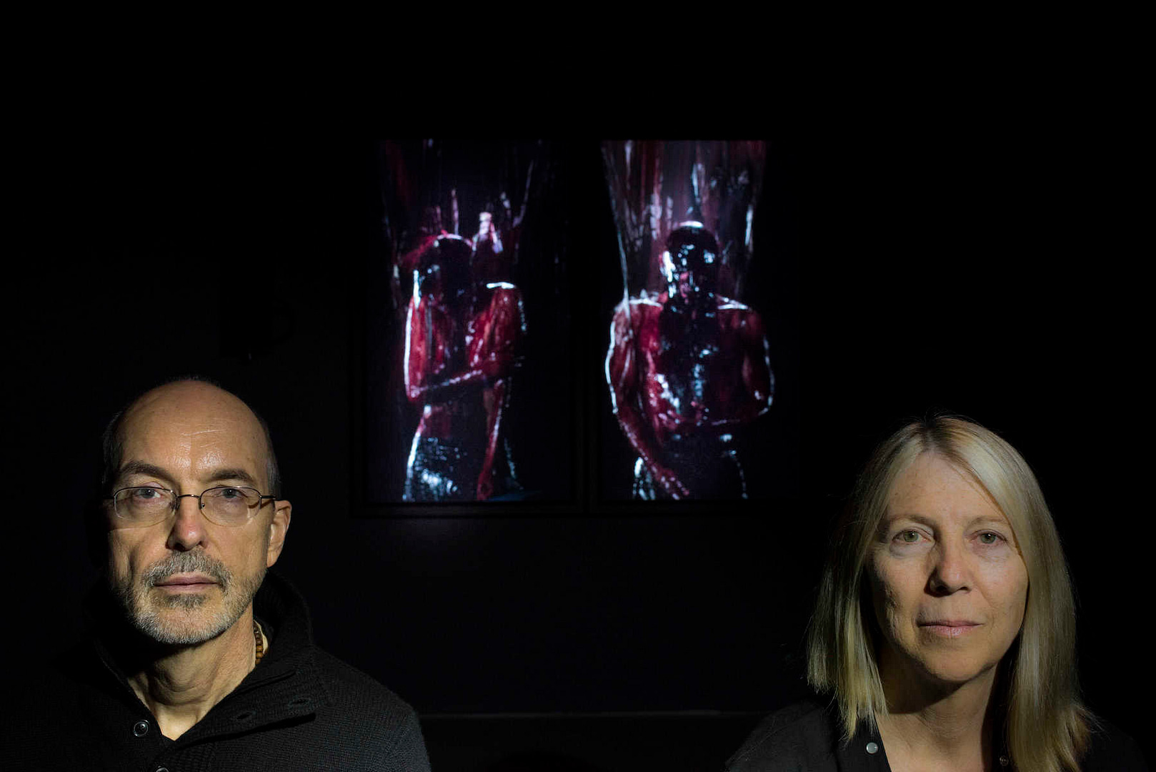 bill-viola-and-kira-perov-in-front-of-the-trial-2015-courtesy-bill-viola-studio-and-ysp-photo-©-jonty-wilde