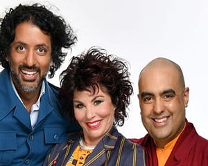 Ash Ranpura, Ruby Wax and Gelong Thubten feature in comedy show, How to Be Human.