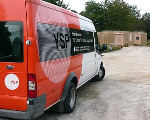 YSP minibus in car park