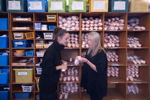 Kim & colleague in the NBT Wardrobe department