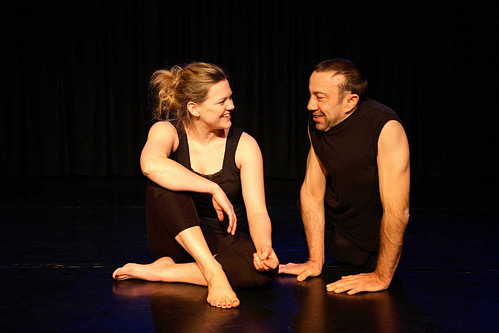 Lucy May Hind and David Toole, production still from  Extra-Ordinary at Theatre in the Mill