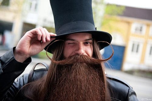 Burke Kenny (USA), Winner of the "Full Beard with Styled Moustache"