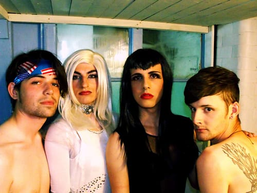 Tia Maria (l-r Andy Bailey, Tia Jerker, Maria Millionaire, Simon Dade)