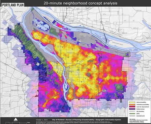 20 min neighborhood graphic