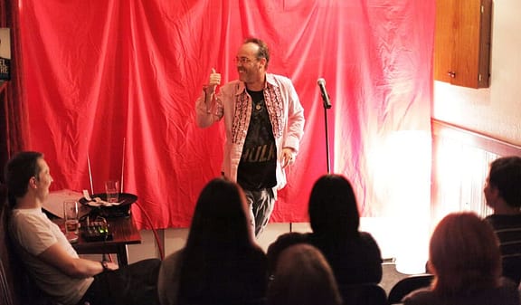 Professional comedian, Seymore Mace, at Square Hole 