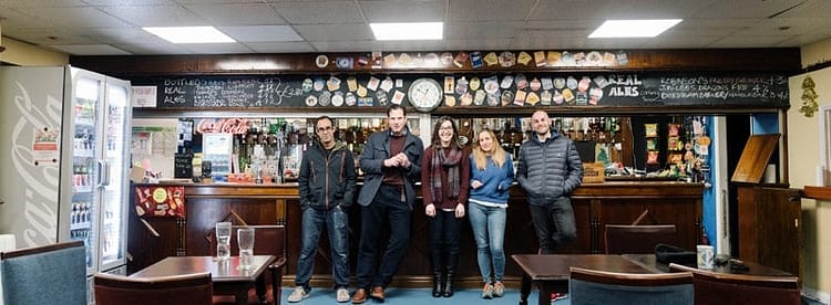 Team Slung Low (from left) Matt Angove, AL, Joanna Resnick, Sally Proctor, James Blakey (Photo: Joseph Priestley)