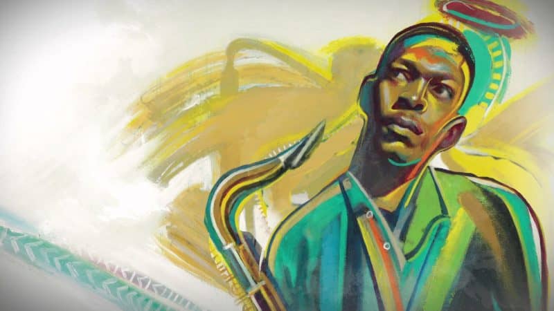 John Coltrane (Illustration by Rudy Gutierrez)