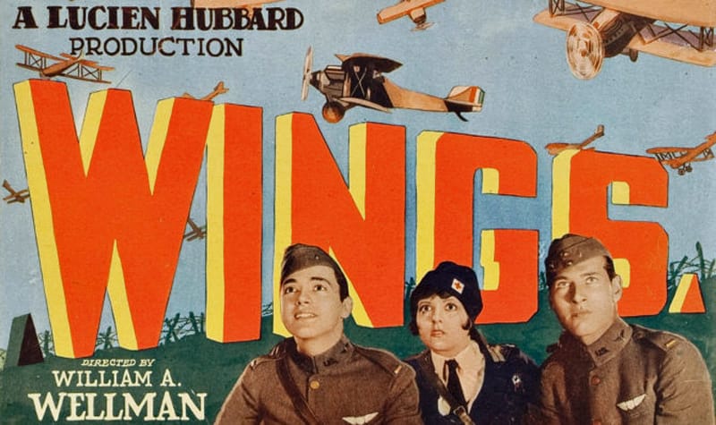 Original film poster for William A Wellman's WINGS