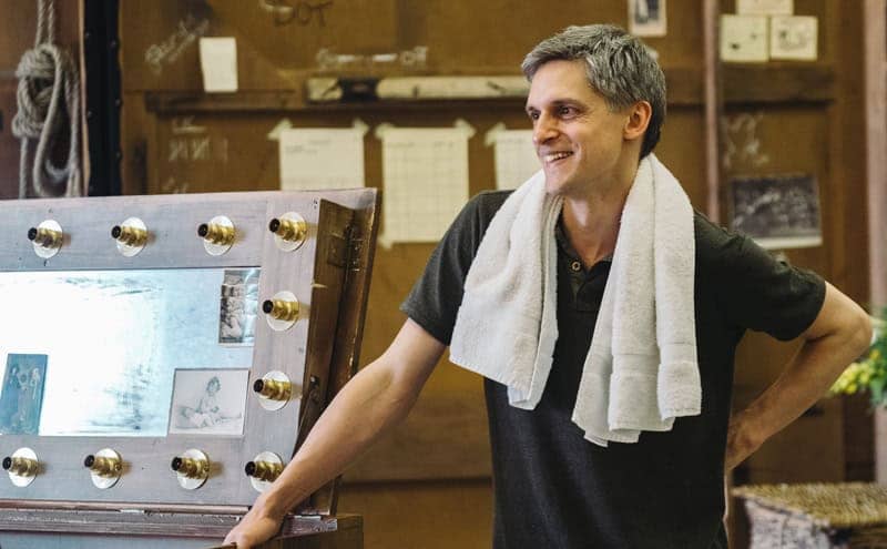 Quirijn de Lang in rehearsal as Fred (Photo: Tom Arber)